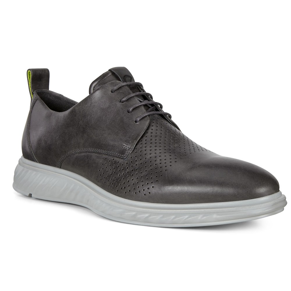 Zapatos Derby Hombre - ECCO St.1 Hybrid Lite Plain-Toes - Grises Oscuro - FZB190348